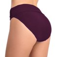 thumbnail image 4 of SURJDE Women's Bathing Suit Bottoms Full Coverage Ruched Bikini Tankini Bottom Swimsuit Brief, 4 of 5