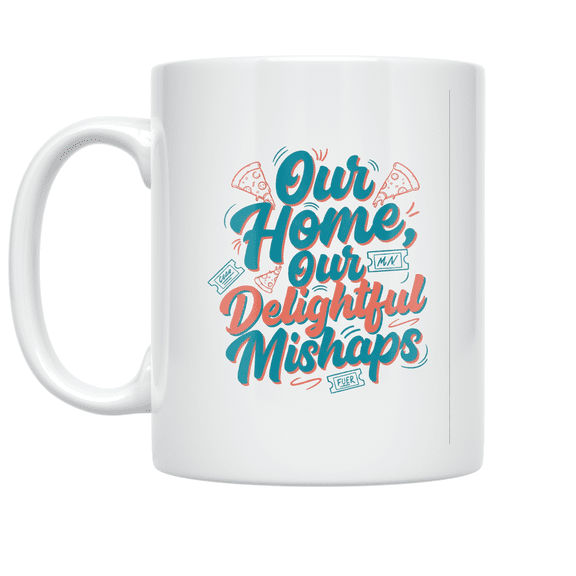 Our Home, Our Delightful Mishaps - Fun Living Enthusiast - 11 oz Ceramic Coffee Mug