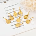 thumbnail image 6 of [Clearance] Alphabet Earrings for Women Gold Plated Half-Round Carved Drop Initial I Earrings for Granddaughter Sister Friends Birthday Christmas Clearance Jewelry Gift On Sale, 6 of 8