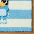 thumbnail image 4 of BBC Bluey Family Stripe Blue White Multi Polyester Easy-Care Printed Youth Indoor Area Rug, 32x46, 4 of 5