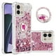 thumbnail image 1 of Funda para Motorola Moto G Stylus 5G 2023 con Brillo Líquido Flotante, Purpurina, Parachoques y Anillo Giratorio Soporte, 1 of 5