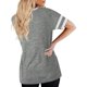thumbnail image 2 of Dnzceghtig Camisetas de Mujer Nuevas Mangas de Costura Color sólido Camiseta Informal de Manga Corta con Cuello en V, 2 of 5