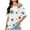 White2, variant on fatyb Womens One Shoulder Tops Short Sleeve Loose T Shirts Print Summer Casual Blouses for Women