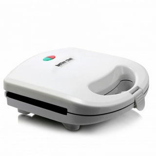 Mercury Sandwich Maker and Toaster with Non-Stick Surface, White (46781)