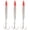 Red(3pcs), variant on Saltwater Fishing Lures Fishing Jigs Fishing Spoons for Striped bass, Pompano, Spanish Mackerel ，Bluefish