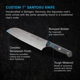 thumbnail image 2 of Cuchillo Santoku Messermeister Custom 7» Kullens X50 Steel, 2 of 6