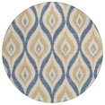 thumbnail image 2 of Addison Rugs Chantille Indoor/Outdoor Transitional Geometric Navy Machine Washable Round Rug, 8' x 8', 2 of 8