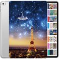 thumbnail image 1 of iPad 2015 PRO 12.9 Inch 1 Gen [ 1st Generation ] A1652 A1584 ML0H2LL/A ML0G2LL/A ML0N2LL/A Printed Slim Hard Shell Protective Stand Cover - Paris Night, 1 of 8