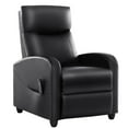 thumbnail image 6 of edx Recliner Chair with Massage, PU Leather Single Sofa with Padding Seat for Living Room Bedroom, Black, 6 of 9
