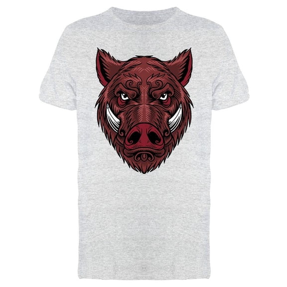 Hog Head Design T-Shirt Men -Image by Shutterstock, Male XX-Large