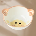 thumbnail image 1 of Bol d'Alimentation, Bol en Céramique Mignon en Forme d'Animal de Dessin Animé Bols à Riz Réutilisables Vaisselle de Table Bol d'Alimentation pour Servir Soupe Céréales Pâtes Crème Glacée, 1 of 7