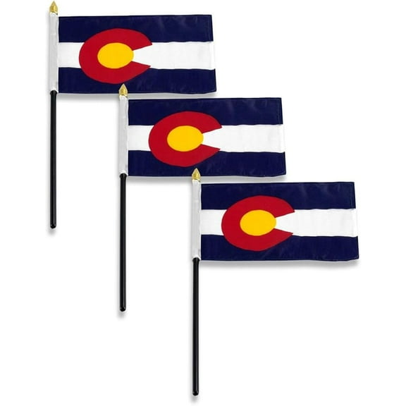 Colorado Flag 4 x 6 inch (3 PK)