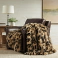 thumbnail image 2 of Hyde Lane Faux Fur Throw Blanket, Luxury Fluffy Leopard Blankets for Home Couch and Bed, Fuzzy Plush Animal Coat Color Throws for Decoration, Gift for Women, 60x80, 2 of 13