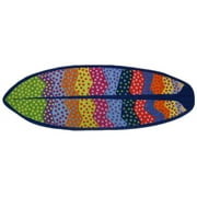 Fun Rugs Surf Time Collection Wavy Ocean Area Rug-Size:19" x 58"