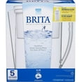 thumbnail image 4 of Brita Value Pack Slim Water Filter Pitcher with Filter Plus 3 Pack Filters, White, 4 of 5
