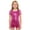 Hot Pink, variant on Kids Girls Shiny Sequins Romper Sparkly Jumpsuit Fringe Tassels Sleeveless Belted Glitter Bodysuit Hot Pink 6