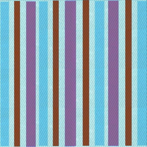 Ahgly Company Machine Washable Indoor Square Transitional French Lilac Purple Area Rugs, 7' Square