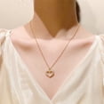 thumbnail image 2 of Collares con colgante de perlas en forma de corazón calado a la moda para mujer, gargantilla de cadena de clavícula, collar para niña TUNC  Sencillez, 2 of 5