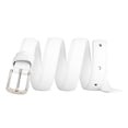 thumbnail image 7 of Maikun Women's Belts Skinny Leather Pin Buckle Simple Waist White Belt for Women, Size 39-42", 7 of 7