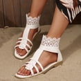 thumbnail image 2 of WILLBEST Sandalias De Mujer De Moda De Verano Para Mujer, Sandalias De Cuero Con Punta Abierta Y Cremallera Trasera, Zapatos Cómodos, 2 of 9