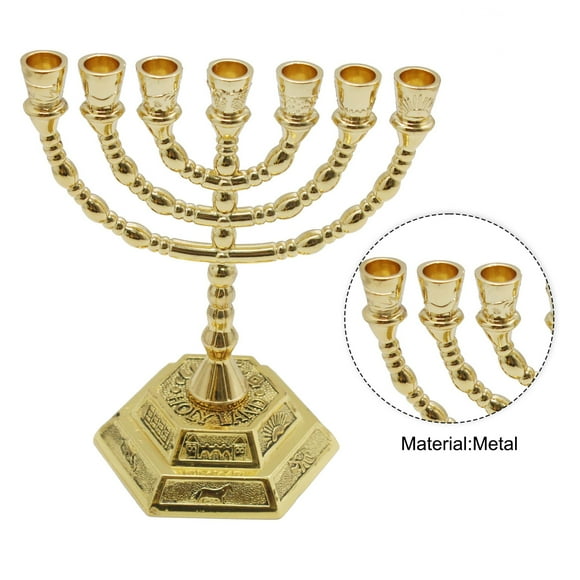 Candle Holders,Branch Candle Temple Party Aaron Rod Vessel Candle Stand 5.11-inch Antique Candle Rod Vessel And Candle Temple 12 And 5.11-inch Antique 12 Of Israel Of Israel With Israel With Aaron