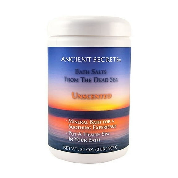 Ancient Secrets Aromatherapy Dead Sea Mineral Baths, Unscented, 2 Lbs