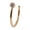 Gold, variant on 1Pc Fake Piercing C-Shaped Stainless Steel Nose Ring Clip Lip Ring Body Jewelry-Gold