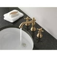 thumbnail image 2 of Delta Cassidy Two Handle Widespread Bathroom Faucet - Less Handles, Champagne Bronze, 2 of 2