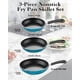 thumbnail image 2 of Set de sartenes Cook N Home, 3 piezas, antiadherentes para inducción, 2 of 7