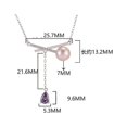 thumbnail image 2 of Collar de mujer con borla S925 brillar circonita Perla 0,53*3,12 cm 0,7 cm Electrónica, 2 of 2