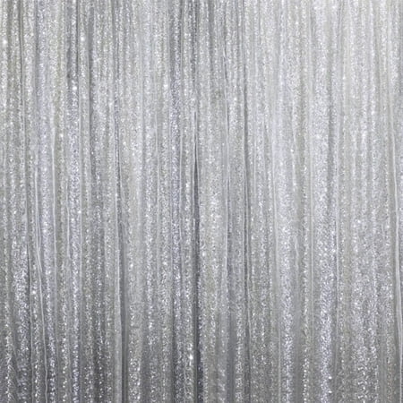 BalsaCircle 20 ft x 10 ft Sequins Backdrop Drapes Curtain - Wedding Party Photobooth Ceremony Event Home Decorations