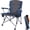Gray, variant on REDCAMP Oversized Folding Camping Chairs Heavy Duty 500 lb, Portable Outdoor Sport Chairs with Cup Holder&Side Bag, Blue 2-pack