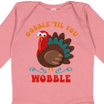 thumbnail image 4 of Inktastic Gobble Wobble Turkey Boys or Girls Long Sleeve Baby Bodysuit, 4 of 5