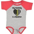 thumbnail image 3 of Inktastic Dispatcher Mom Emergency Gold Line Flag Boys or Girls Baby Bodysuit, 3 of 5