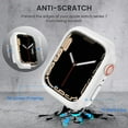 thumbnail image 5 of [2 Pack] Étui Compatible pour Apple Watch Series 7, Étui Rigide PC Protection Pare-Chocs Accessoires pour iwatch Femmes Hommes (Starlight+Starlight, pour Apple Watch 7 41mm), 5 of 5