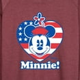 thumbnail image 3 of Disney - Minnie Flag Heart - Women's Lightweight French Terry Long Sleeve Shirt, 3 of 5