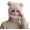 Pink, variant on Bear Mask Cap, Bear Ski Mas, Winter 3 in 1 Fleece Beanie Hats, Cute Bear Knit Hood Scarf Head Cover Hat