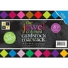 Cardstock Mat Stack Jewel 4.5X6.5 87Sh Textured White Core