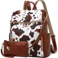 thumbnail image 1 of Makes Mochila Monedero para Mujer Bolso de Viaje de Cuero PU Bolso de diseño Convertible con Monedero 2 Piezas, 1 of 5