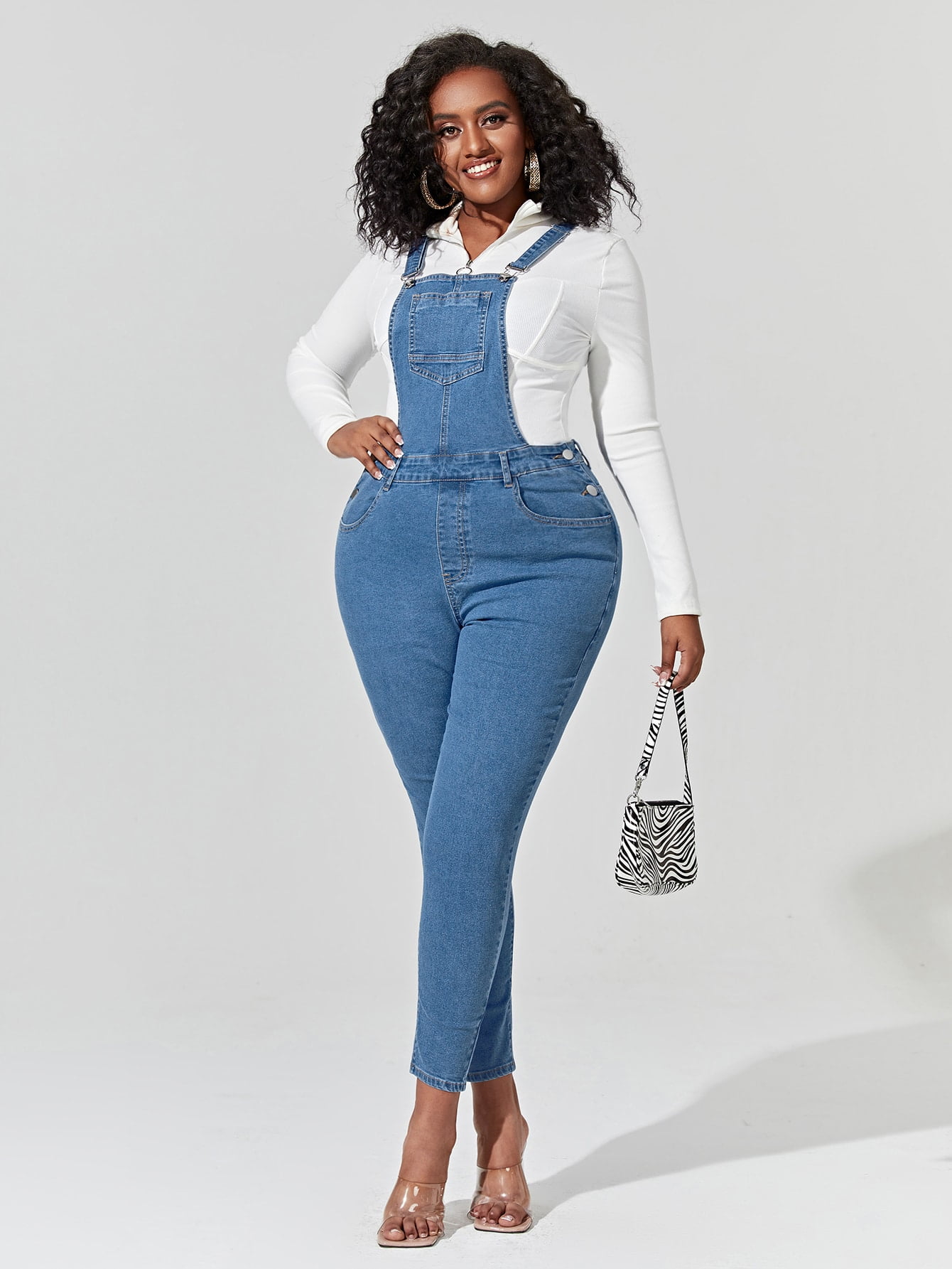 Preppy Medium Wash Women's Plus Patch 