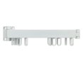 thumbnail image 2 of Wall Clothes Drying Rack Retractable Space Saving Rotating Ring Simple Clothes Hanger for Balcony Laundry Room White Two Fold, 2 of 12