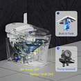 thumbnail image 5 of EPLO Smart Toilet Bidet with Built in Tank and Foam Shield Splash Proof, Auto Open/Close Lid, Elongated One Piece Toilet,Foot Sensor Flush, 5 of 15