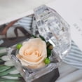 thumbnail image 4 of Caja de anillo de acrílico con forma de flor rosa para actividades del día de San Valentín, regalo de cumpleaños para novia, 4 of 5