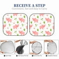thumbnail image 6 of Disketp 2 Piece Funny Little Pigs Pattern Windshield Sunshades,Folding Windshield Sun Shade For Car Suv Trucks Sedan,Blocks Uv Rays Sun Visor Protector-Large, 6 of 7