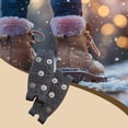 thumbnail image 1 of Crampones para hielo, antideslizantes, portátiles, ligeros, con agarre para zapatos, tacos de tracción para correr, caminar, senderismo, exteriores, negro, 1 of 7