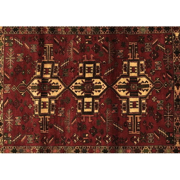 Ahgly Company Indoor Rectangle Persian Brown Traditional Area Rugs, 8' x 10'