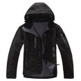 thumbnail image 2 of Dvkptbk Jacket Hoodies Unisex Warm Winter Hooded Raincoat Jacket Windbreaker Ski Jacket Coat on Clearance, 2 of 3