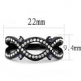 thumbnail image 2 of Womens Light Black Ring Anillo Para Mujer Stainless Steel Ring with AAA Grade CZ in Amethyst Dinah, 2 of 4