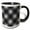 Black/White, variant on 3drose, Abstract Monochrome Geometrical Dot Pattern Background Design, 11oz Mug