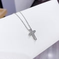 thumbnail image 3 of Fashion Cross Pendant Copper Inlaid Zircon Cross Necklace, 3 of 4